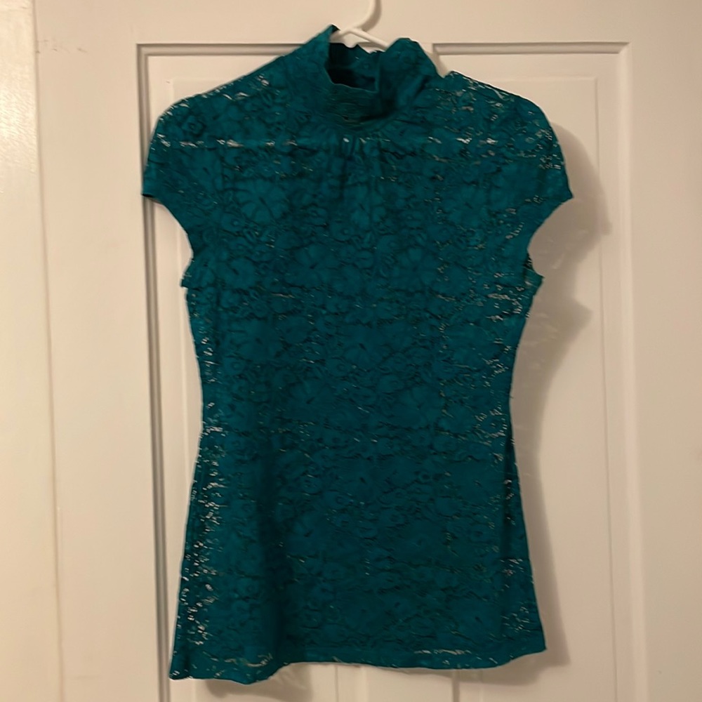 Green Lace Top